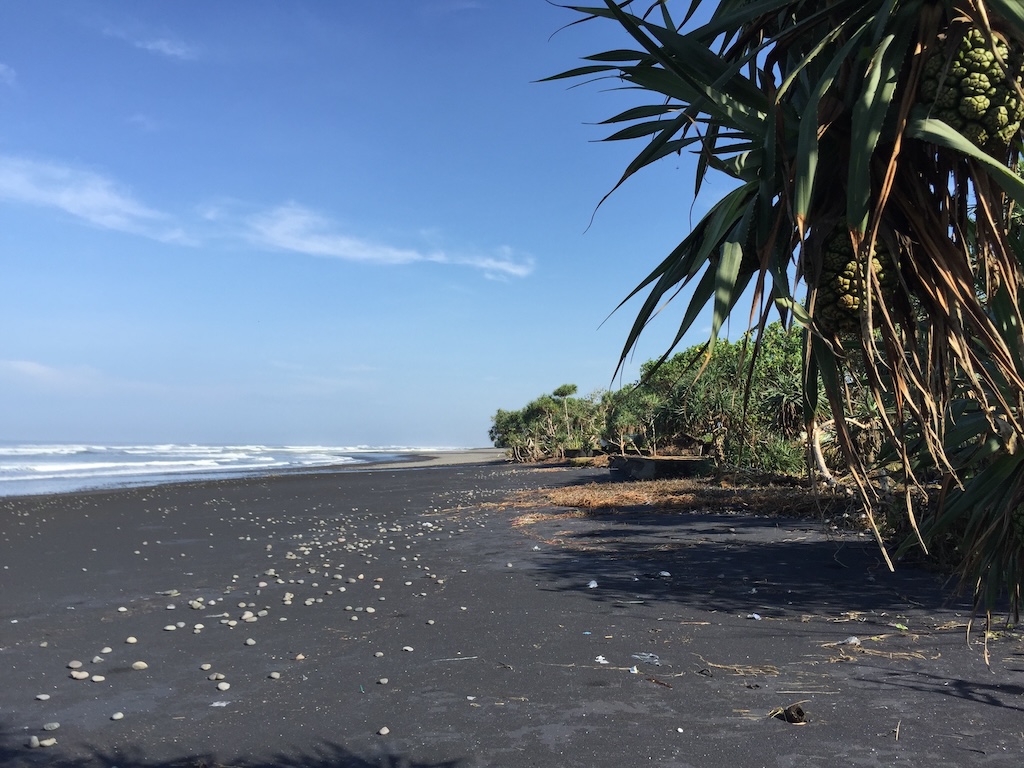 schwarze Strände von Medewi